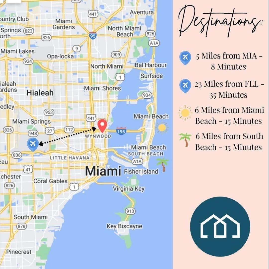 Palm Place Heart Of Miami With Parking Pool And Gym Exterior foto